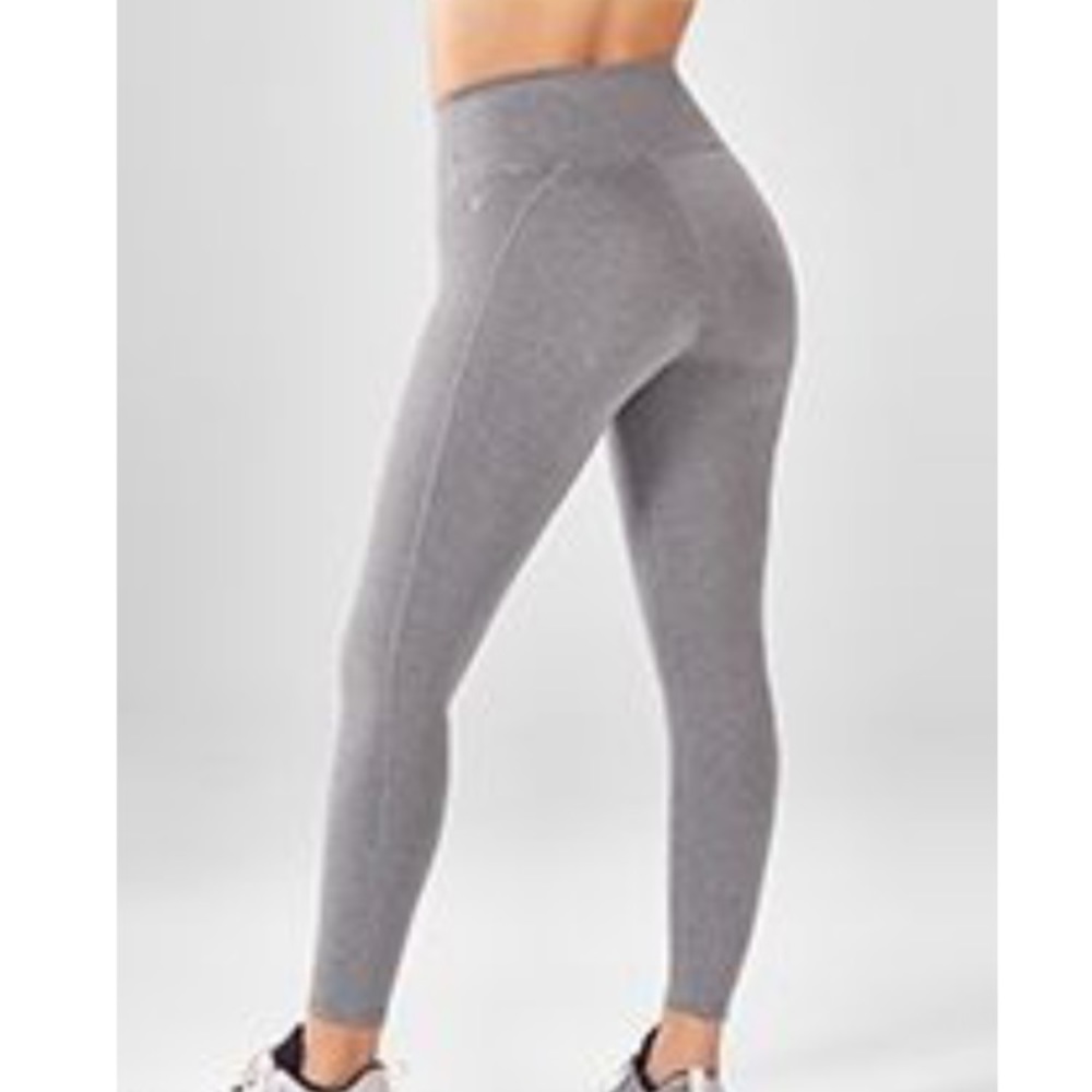 High waisted heather grey power hold leggings